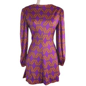 Vintage 1960s Handmade Funky Print Dress